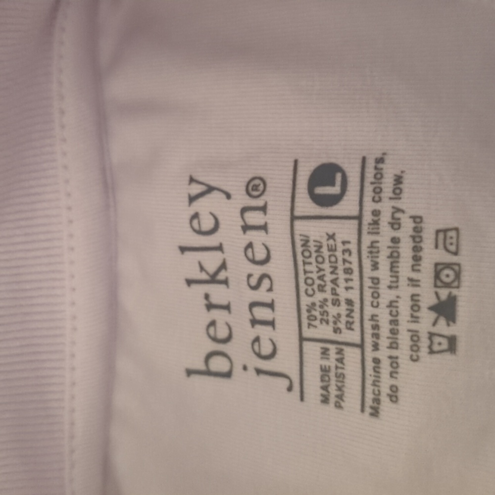 BERKELEY & JENSEN Men's Lavender Polo Shirt L - Picture 5 of 8